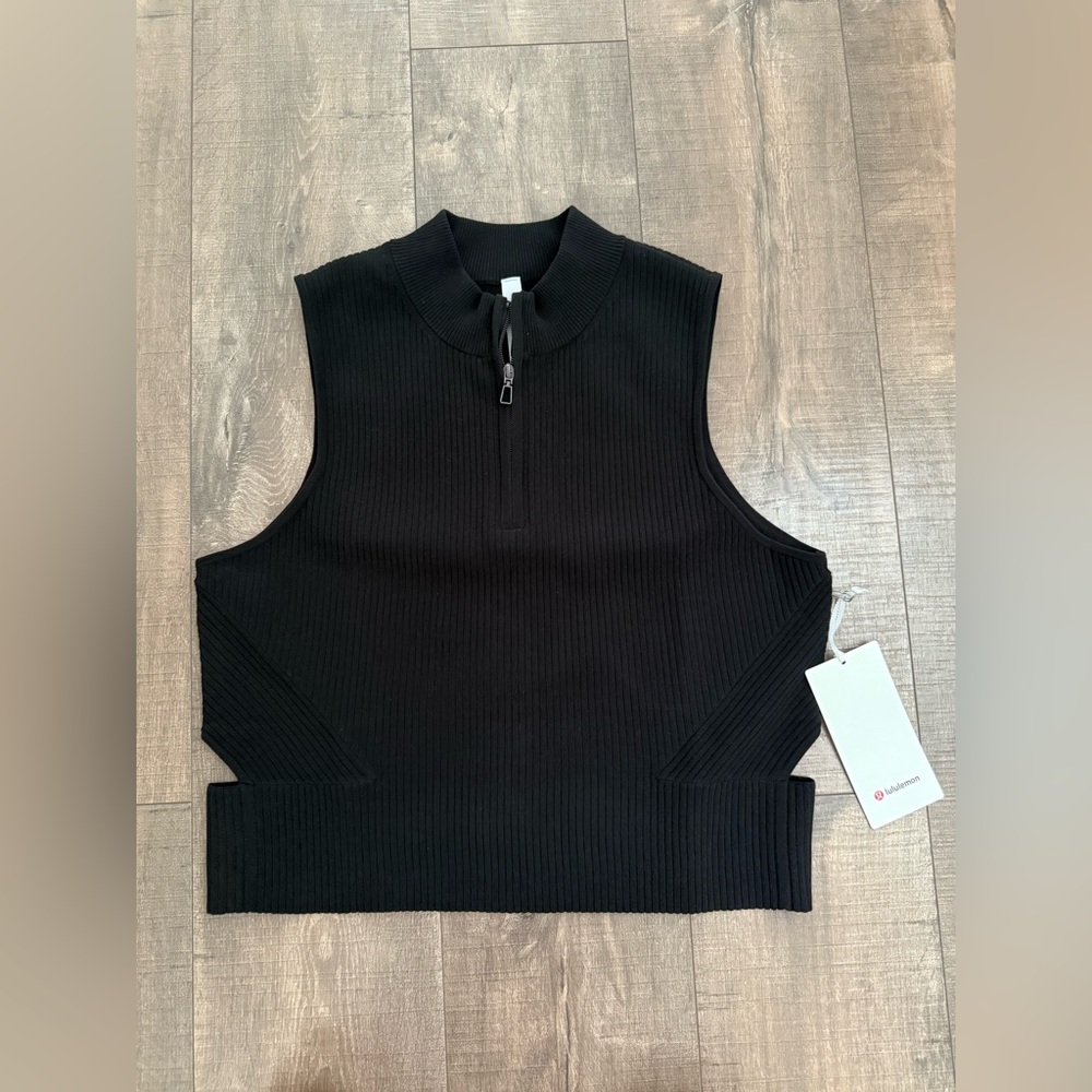 Lululemon Open Back Half-Zip Sweater